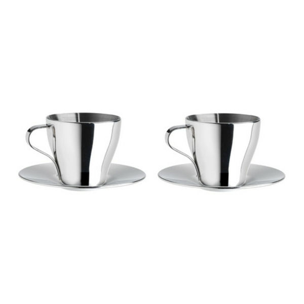 cool-silver-espresso cup-background-in-white color