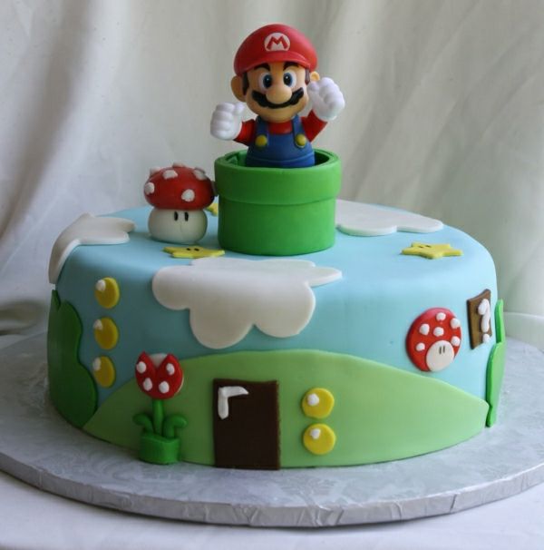 Cool-koláče-zdobiť - Birthday Party-deti-pra-koláče-order-Super-Mario znaky