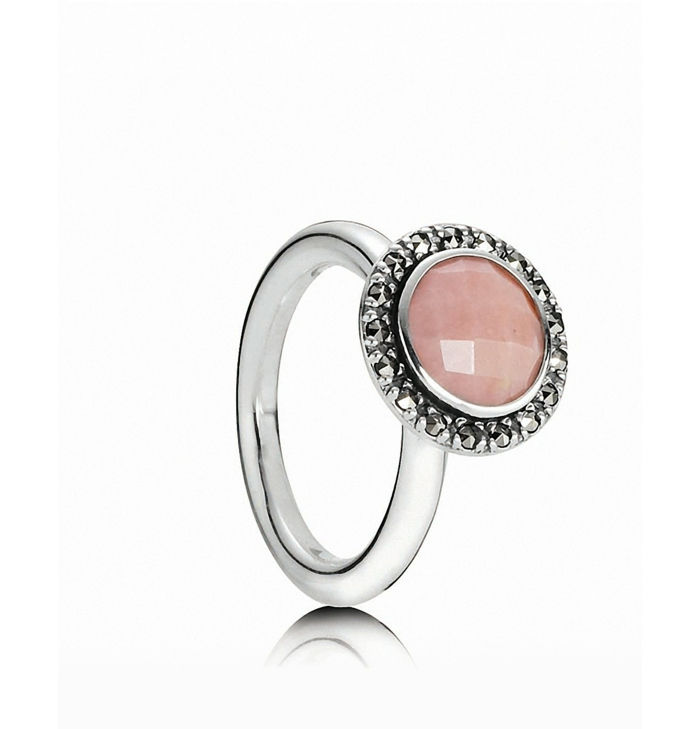 Pandora Inele cool-model de inel de argint roz piatra
