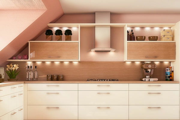 cremoso albicocca-bel-color wall-cucina