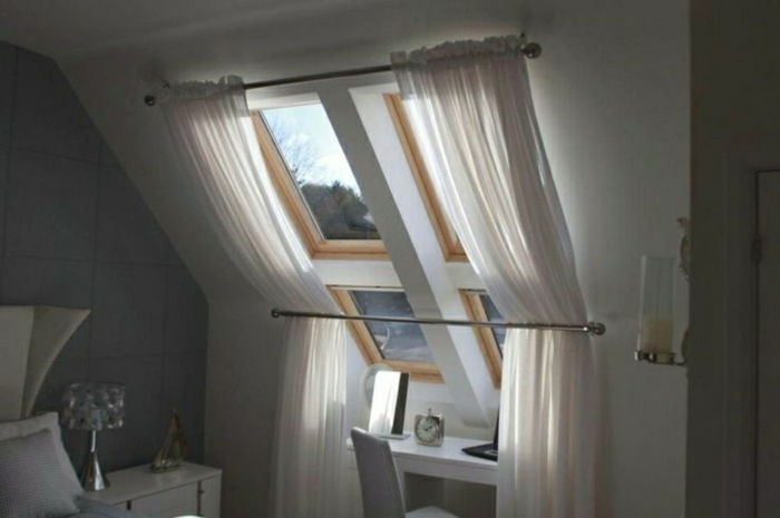 strešno okno-zavese za zaščito pred soncem, elegantno
