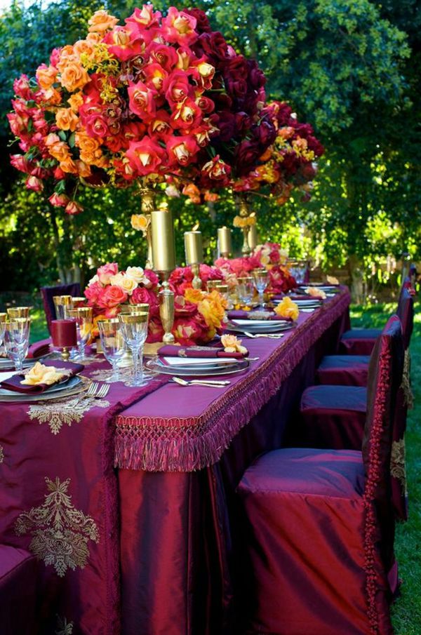 decorativ-pentru-tabel-super-original-design-trandafiri roșii