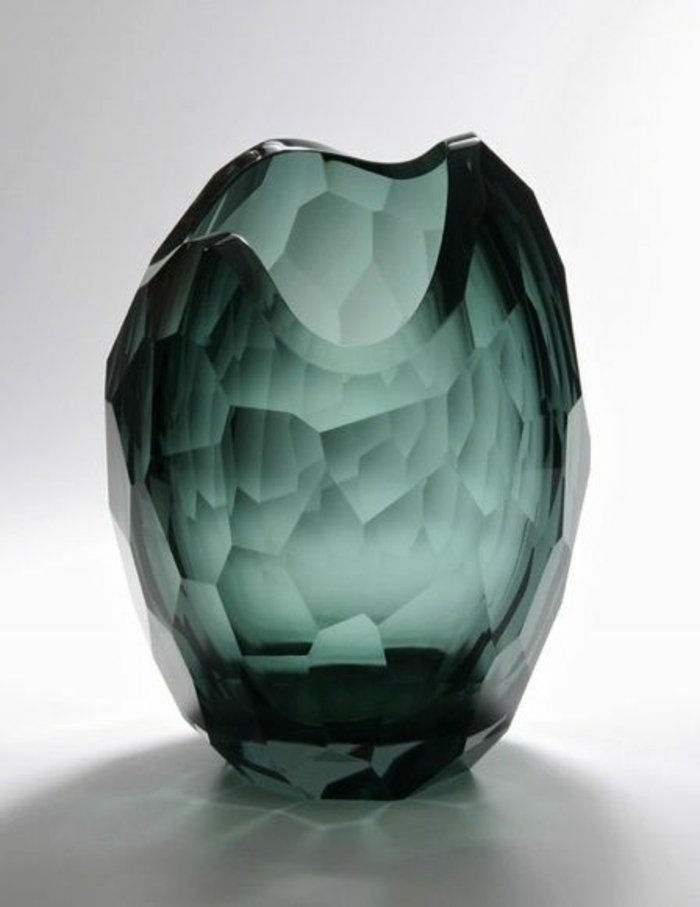 deco vaas-van-glas unieke ontwerp groene kleur