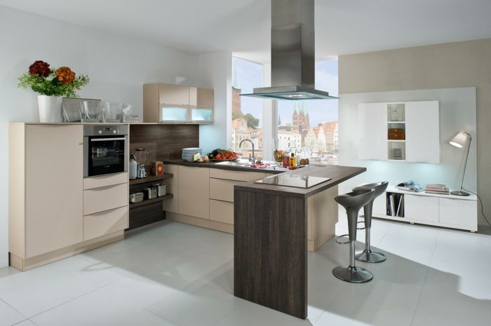 Dekorasyon fikirleri apartman modern tasarım-mutfak