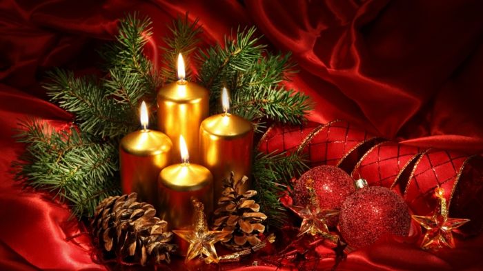 sumalkite už-Kalėdų Didžioji žvakės-ir-raudona-dekoravimo IDĖJOS