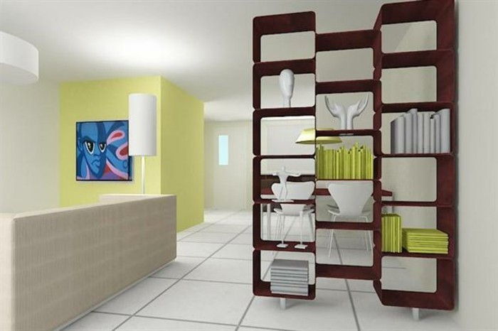 decoratie-books shelf-scheidingswand-partitie-shelf-planken-as-a scheidingswand-scheidingswand-planken