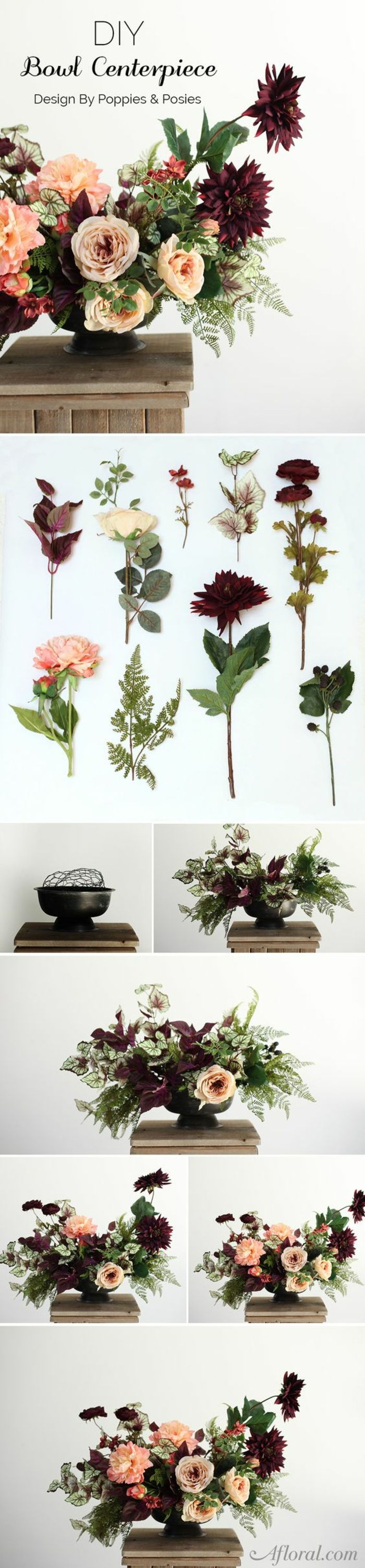 slávnostné dekorácie stolov, usporiadanie kvetov, huby, vázy, dekorácie stolov