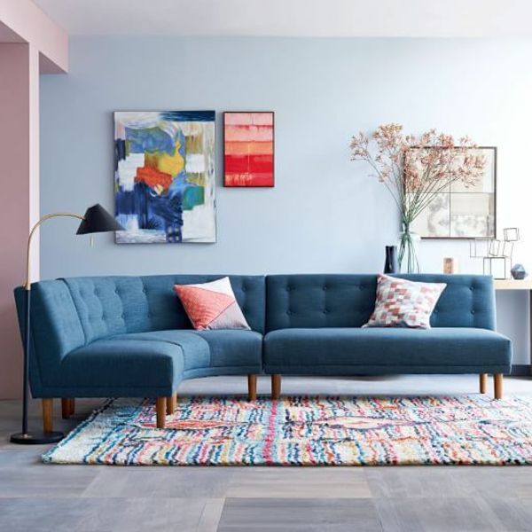 Design-idei de-colț de canapea-pentru-living-albastru canapea