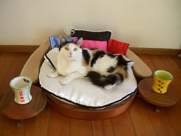tasarım mobilya kedi-kendi yataklı