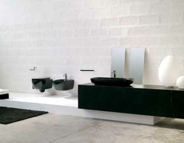 cool design ideja Črno-umivalnik-v-kopalnica