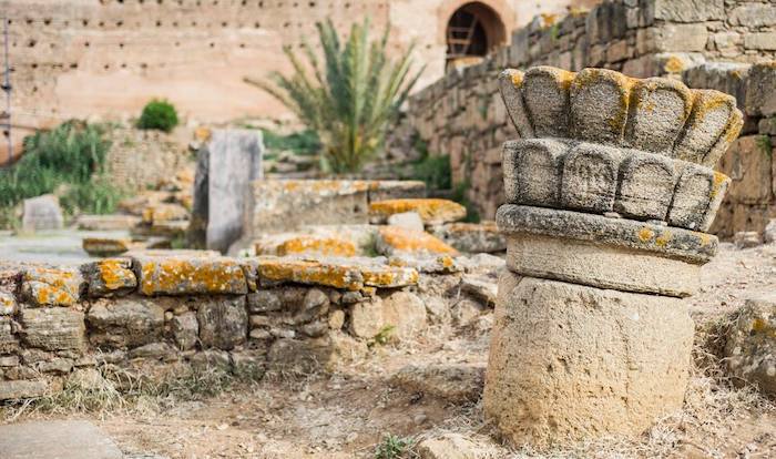 marocco luoghi interessanti la necropoli di sala, necropoli di rovine di chellah antica architettura antica