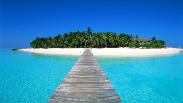 the-island-in-srdce výjazdovej Maledivy
