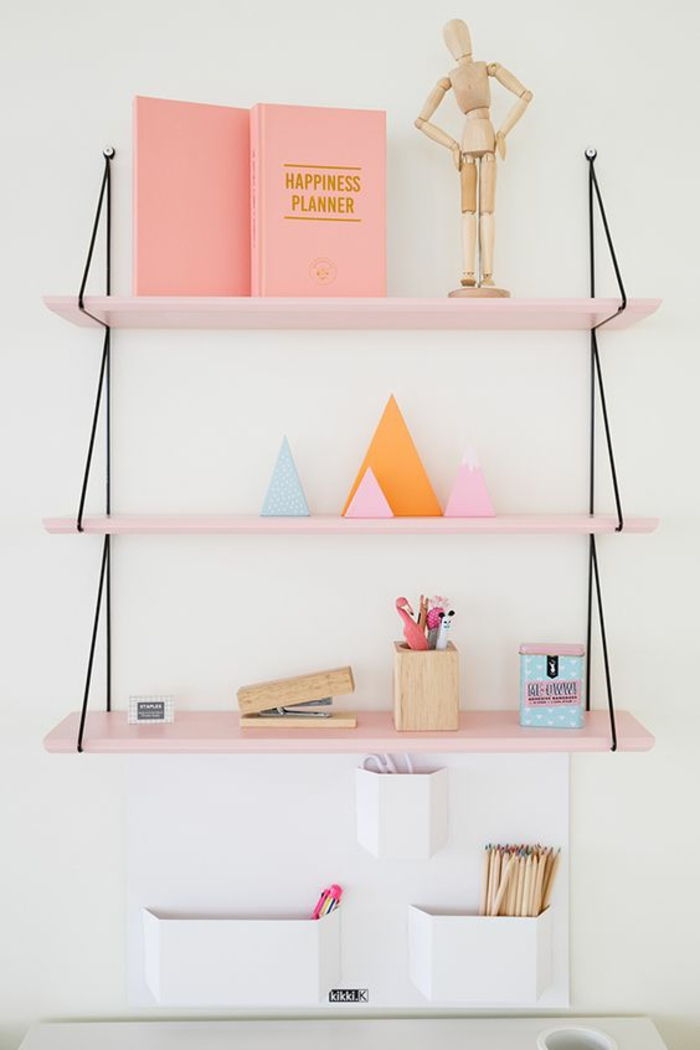 DIY-Prateleira-pink-enforcamento-prateleiras-decorações-stifthalter-book-preto-cordas