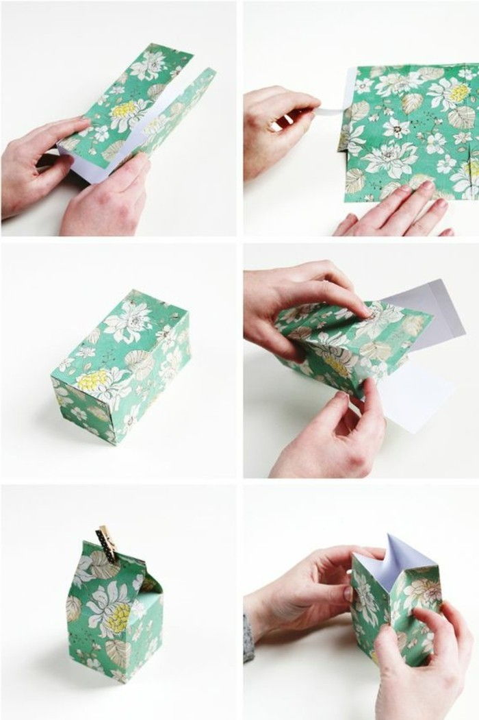 diyorigami vikningstekniken-papper origami-vikning instruktion-origamimitmusterpapier