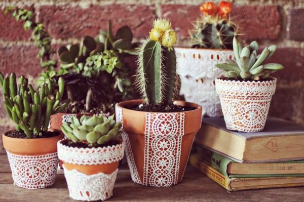 faça-você-mesmo-idéias-vasos de flores-de-tricô-cactos