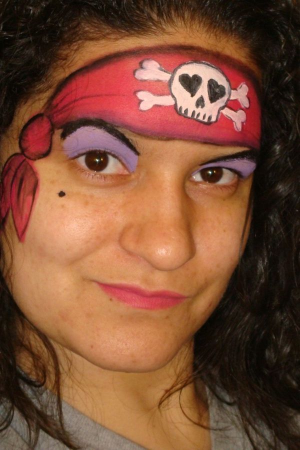 super design moderno - maquiagem pirata