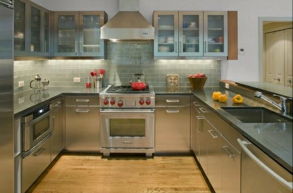 nerūdijančio plieno virtuvės ploviklis-virtuvės spintelė-kriauklė-moderni