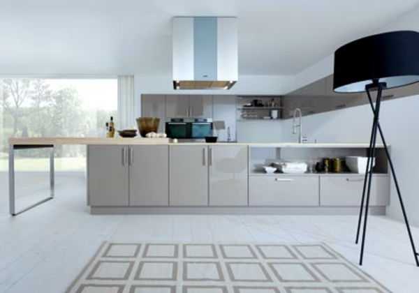 nerūdijančio plieno virtuvė ikea white design - naujas lempos modelis