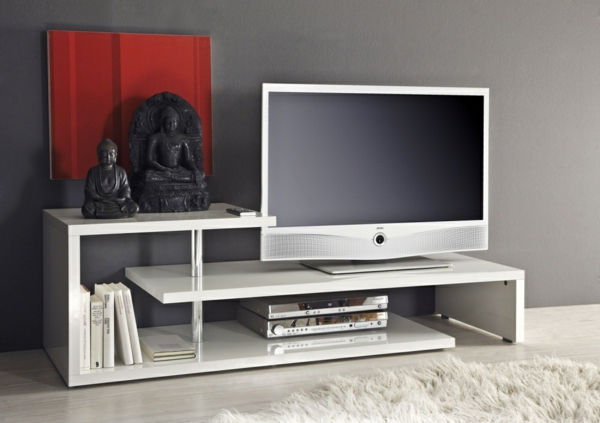 åstadkomma full eleganter_TV-table-in-vit färg