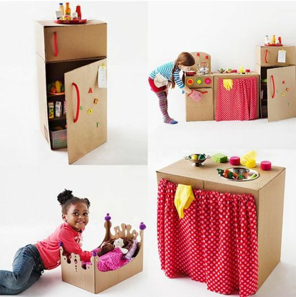 vplyv na celej konštrukcii-of-kartónových efektívne-nápady-obal - dieťa kuchyne-in-kartóne