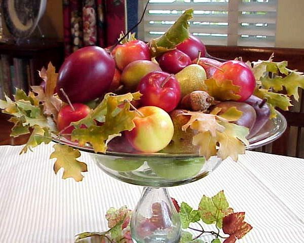 osobliwa dekoracja jabłka z liści drzewa