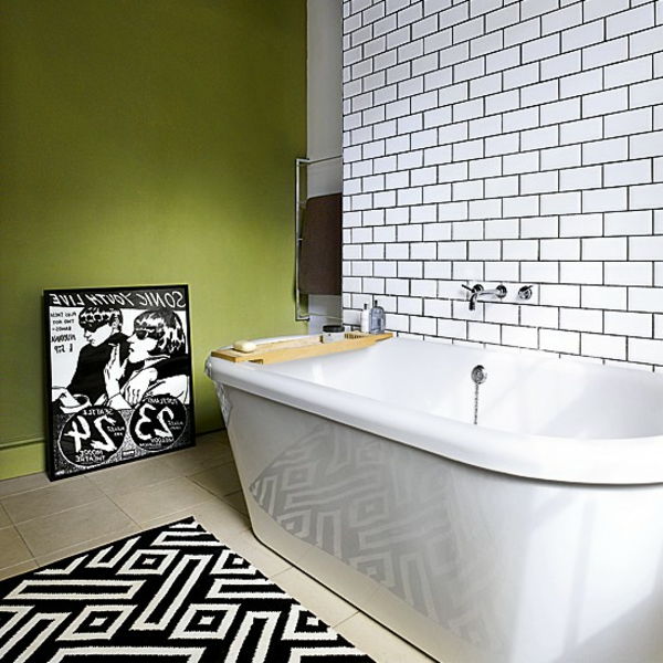 et eksempel-for-nostalgisk-bad-i-grønt-og-hvitt-ekstravagant bilde