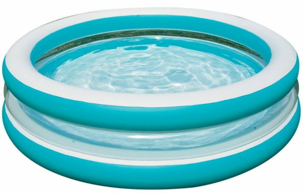 a-photo-of-a-round-pool-background baltos spalvos