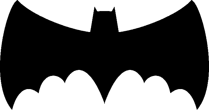 En god ide for en flaggermann - flygende batman med svarte vinger
