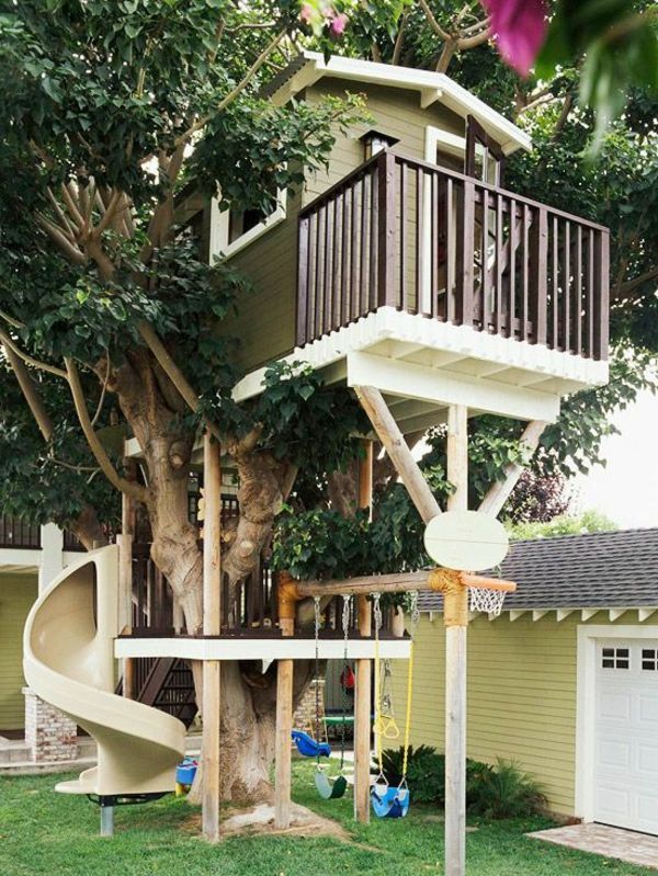 a-čudovit otrokom house-to-play-na-vrtu - treehouse
