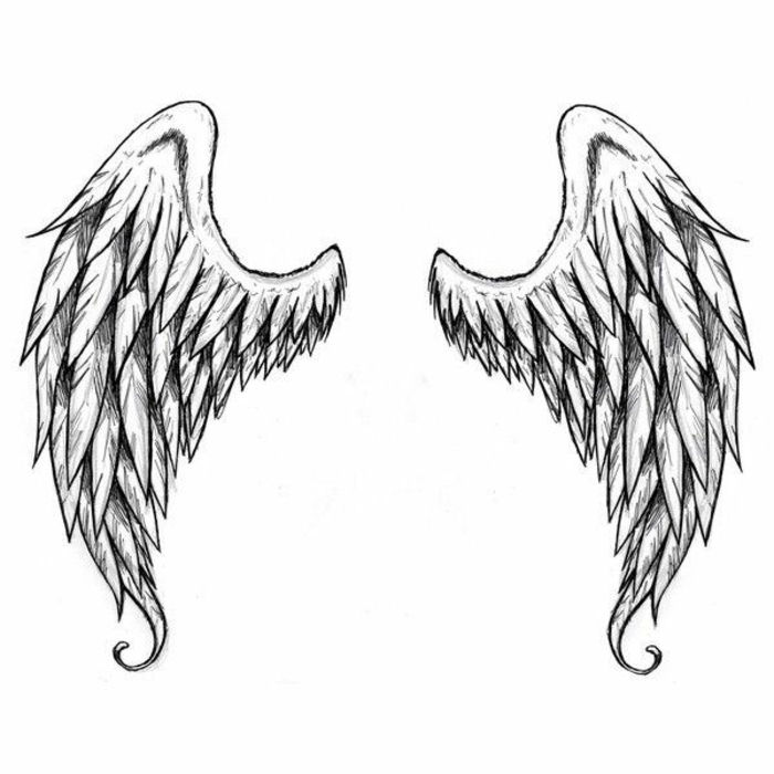 Zdaj vam pokažemo nekaj idej za črna, velika angelska krila z dolgimi peruti., Ki jih lahko resnično želite