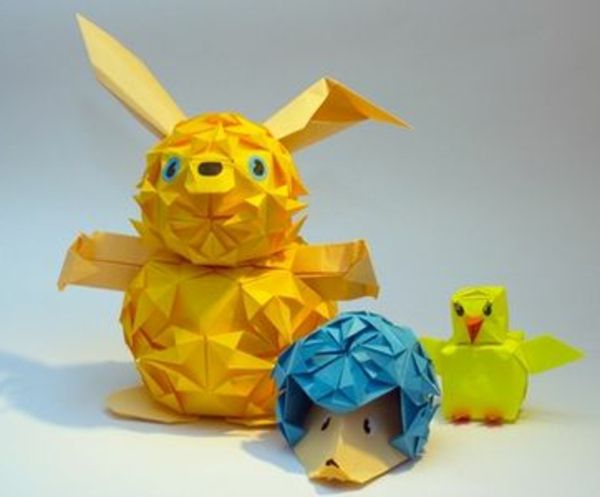 simple-craft-ideas-cool-paper-animals - med olika storlekar