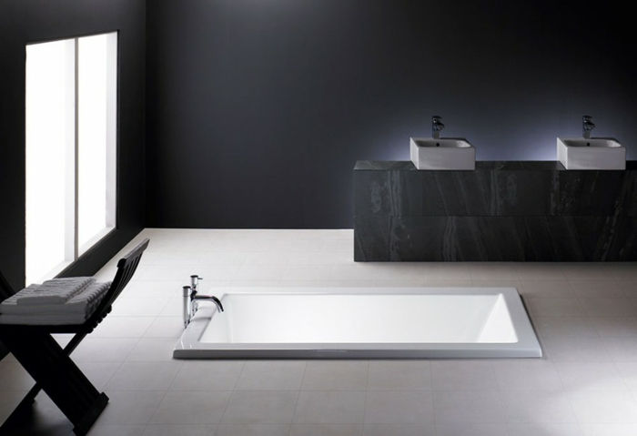 nedsunket-badekar-hvitt og moderne utformet