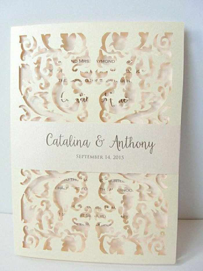 pozvánka svadobné krémovej farby a elegantný dizajn nádherne-fein.stilvoll