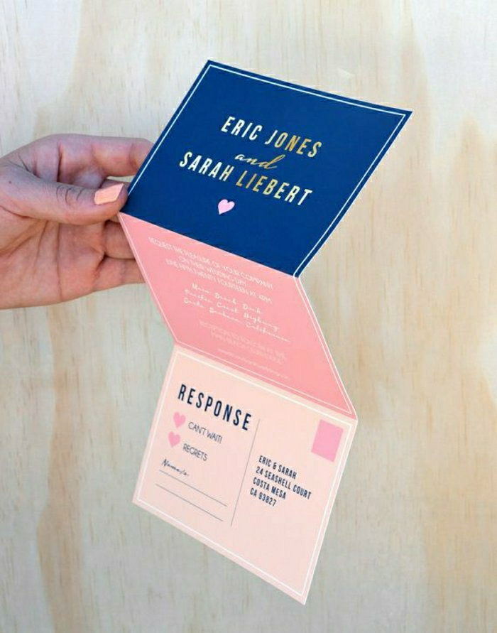 invitasjon-wedding-enkel design lett enkle søte farger