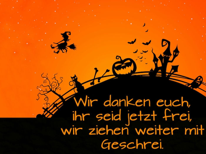 ここでは、ハロウィンのカボチャ、黒い猫、黒い飛ぶ魔女、ハロウィーンについてのあなたがとても好きなこと、小さな黒い飛ぶバット