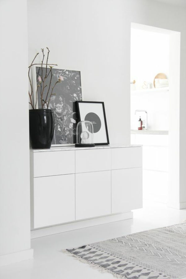 atmosfera elegante-in-the-house-with-white-corredor móveis