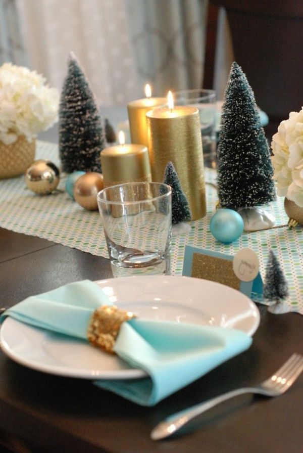 elegantiškas Kalėdų mažo Kalėdų-sau-kad Deco stalui serviruoti