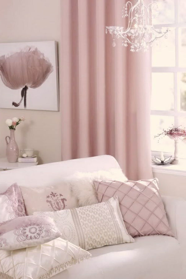 Elegantné ružovej farby, v spálni