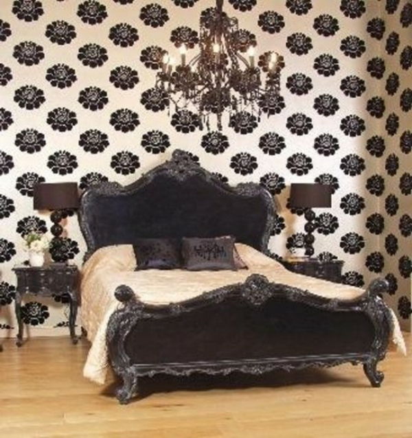 Elegant Chic-gotisk sovrum
