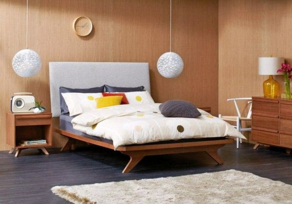 Zarif yatak odası Nordic mobilya lambaları yatağın üzerinde asılı