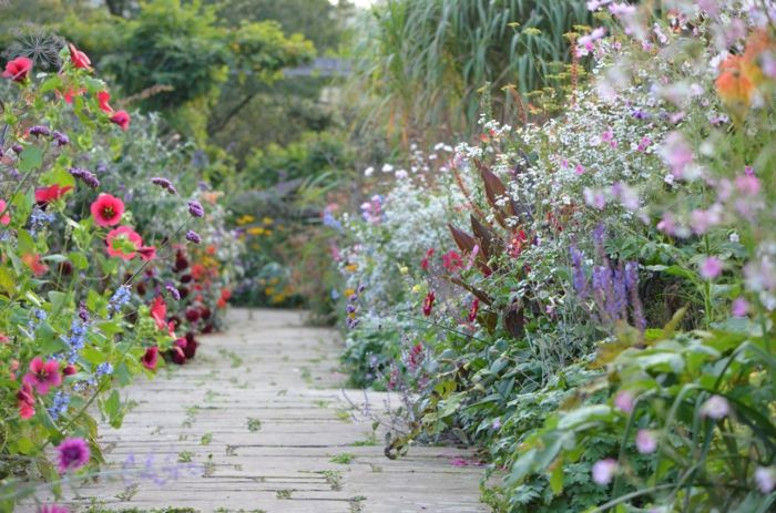 Angleški vrt Sveže Gorgeous cvetje