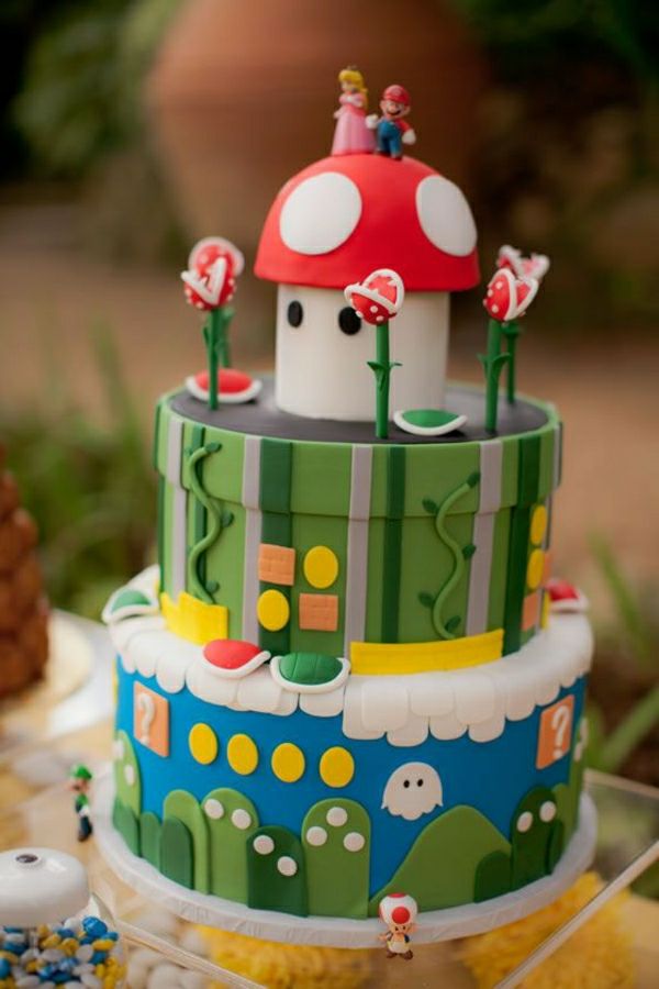 úžasné-koláče-zdobiť - Birthday Party-deti-pra-koláče-order-super-mario-charaktere-