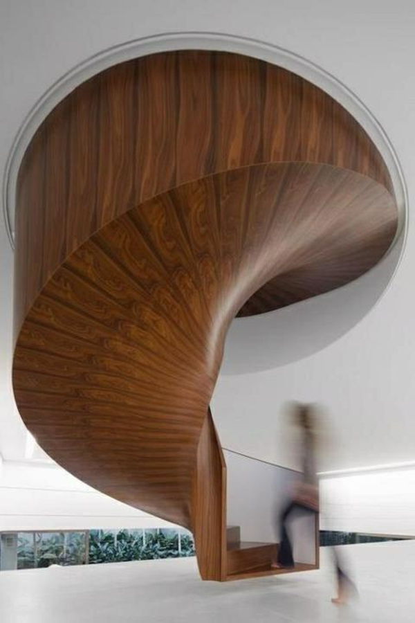 uimitoare-spirală scara-de-interior-design-idei de lemn-