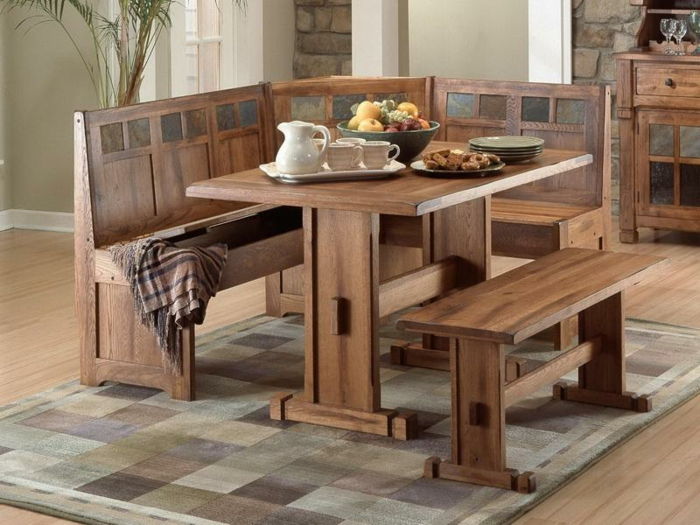 jedilni-lastno-build-klop, kuhinjska miza-stoli-od-lesa