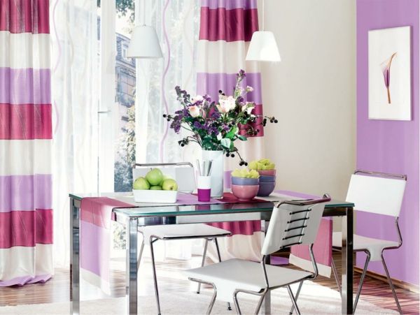 Matsal-design-modern-gardiner-idéer - frukt och blommor