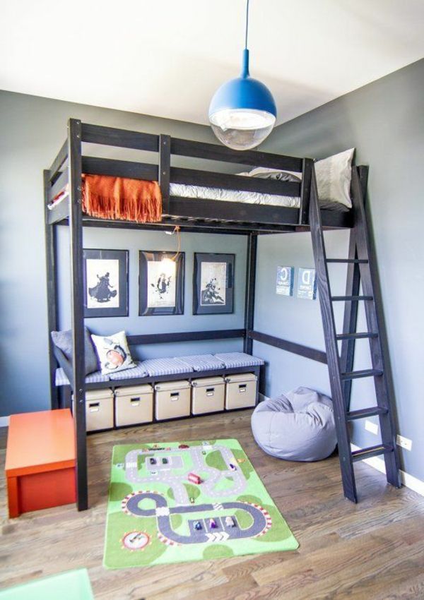 poschodovej postele-of-drevo-interiér-design-nápady