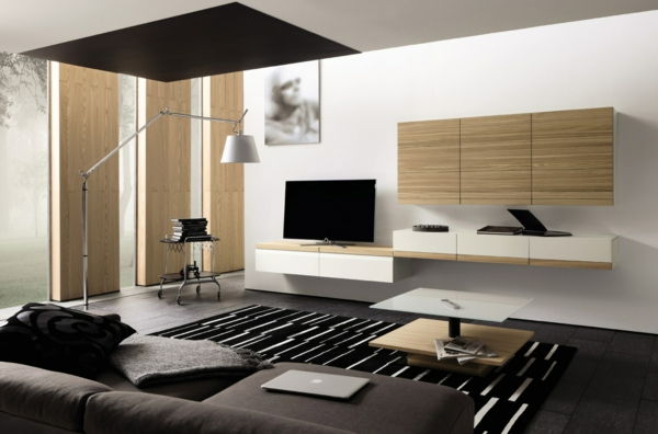 Exkluzívny TV-nábytok-in-útulnom-obývačka