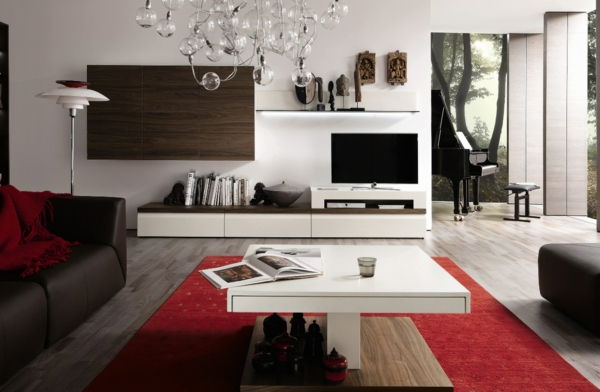 Exkluzívny TV-nábytok-in-veľkom obývacej izbe