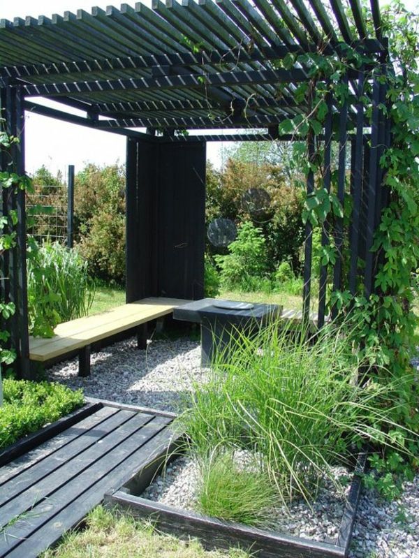 zunanje-design-ideje-za-the-notranje in zunanje-vrt-in-krajinsko-les klopi