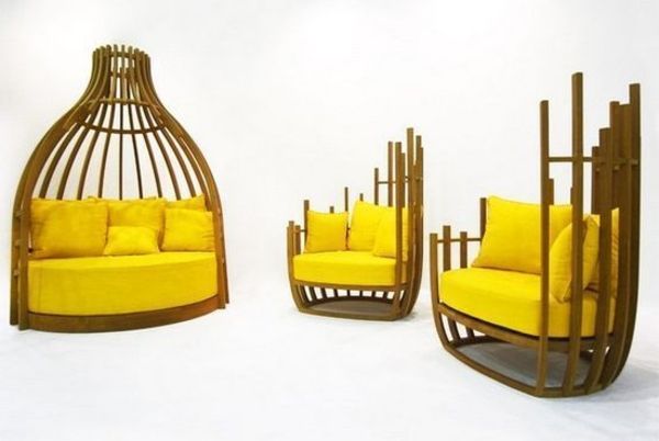 extravagantă-mode on-the-dispozitiv-galben-mobilier